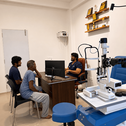 Family-focused clinical checkup room